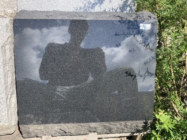 Dark Gray Granite Slant Monument Cemetery Headstone Grave Marker Sl-61