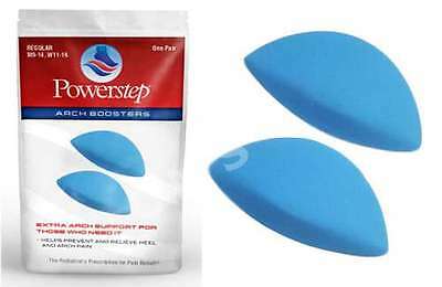 Powerstep Arch Boosters Foam Support Pads Self-adhesive Blue -pair- New Usa