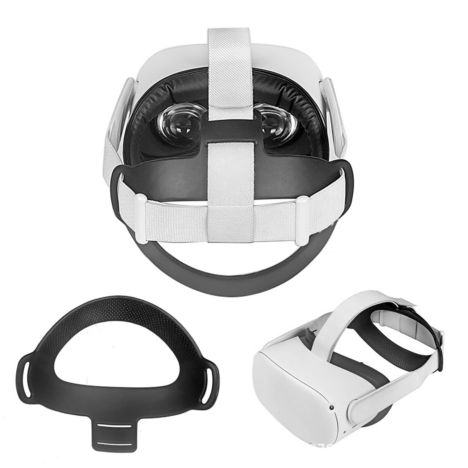 Comfortable Head Cushion Tpu Headband Fixing Pad For Oculus Quest 2 Vr Glasses