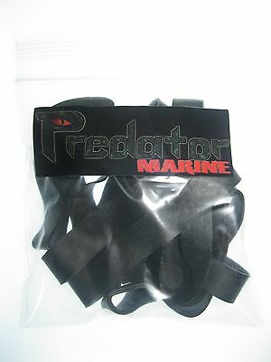 Large Heavy Duty Black Rubber Bands #84 3-1/2"x1/2" Uv Heat Resistant 10 Pack.