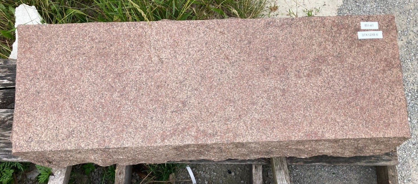 36x12x8-6 Granite Pink Red Marker Monument Headstone Grave Bv-41